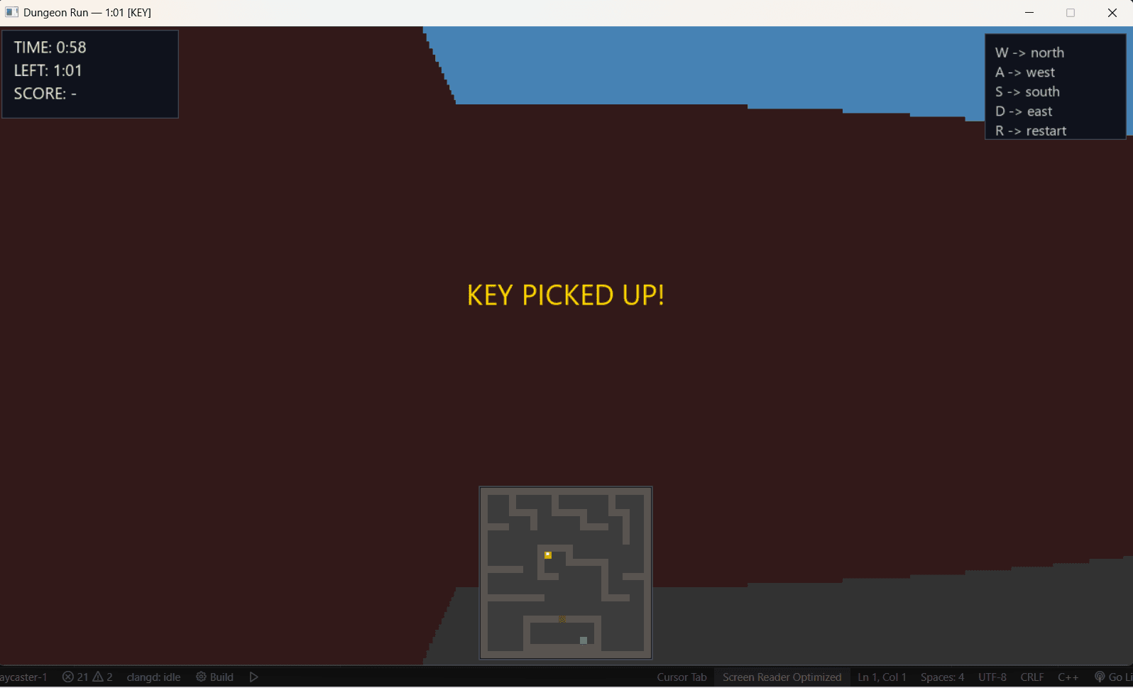 Raycaster Find the Door - Navigation and Minimap 1